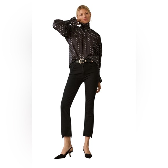 MOTHER Denim - MOTHER The Insider Mid-Rise Crop Step Fray Jeans